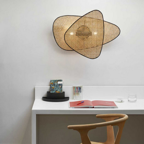 Applique murale en cannage Screen 2L|Appliques murales|Lampe Avenue