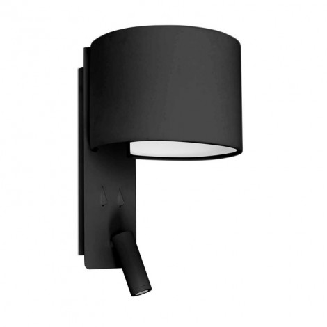 Applique noire pour chambre avec liseuse|Appliques murales|Lampe Avenue