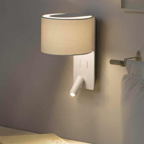 Lampe applique chevet blanche avec lecteur led|Appliques murales|Lampe Avenue