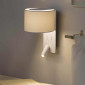 Lampe applique chevet blanche avec lecteur led|Appliques murales|Lampe Avenue
