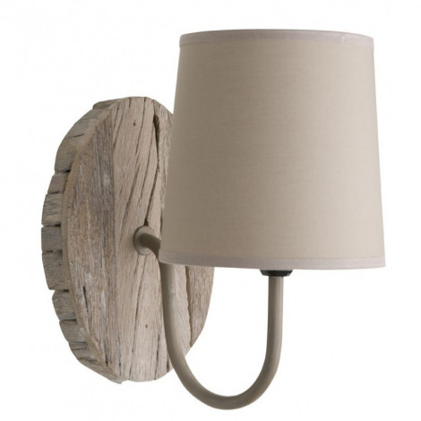 Applique ovale en bois de récup|Appliques murales|Lampe Avenue