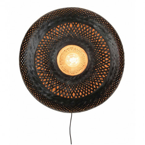 Applique en Bambou naturel et noir|Appliques murales|Lampe Avenue