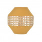 Applique murale coton moutarde et cannage|Appliques murales|Lampe Avenue