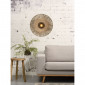 Applique murale en bambou noir et naturel Ø87cm|Appliques murales|Lampe Avenue