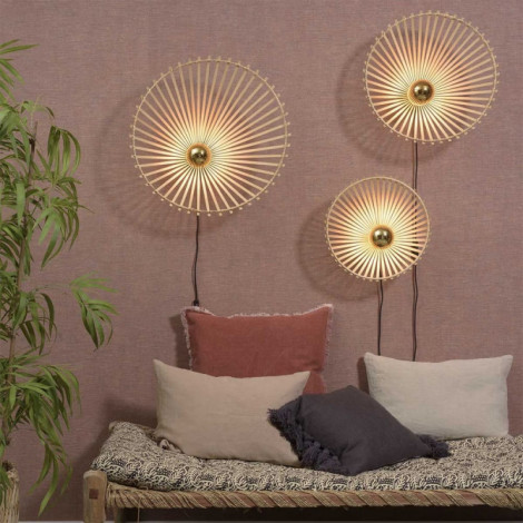Lampe rayonnante et asymétrique en bambou naturel|Appliques murales|Lampe Avenue Lampe rayonnante et asymétrique en bambou naturel|Appliques murales|Lampe Avenue