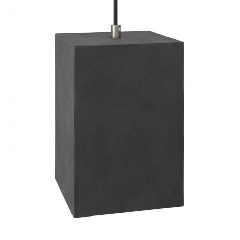 Suspension carrée ciment noir|Suspensions|Lampe Avenue Suspension carrée ciment noir|Suspensions|Lampe Avenue