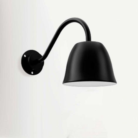 Applique murale col de cygne cloche noire - Made In France|Appliques murales|Lampe Avenue Applique murale col de cygne cloche noire - Made In France|Appliques murales|Lampe Avenue