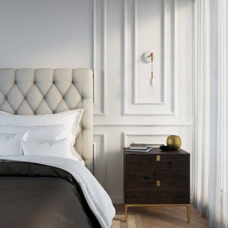 Applique murale suspendue blanc et cuivre|Appliques murales|Lampe Avenue