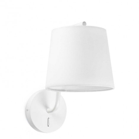 Applique blanche élégante avec un interrupteur - Faro|Appliques murales|Lampe Avenue Applique blanche élégante avec un interrupteur - Faro|Appliques murales|Lampe Avenue