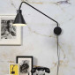 Grande applique murale noire avec interrupteur|Appliques murales|Lampe Avenue