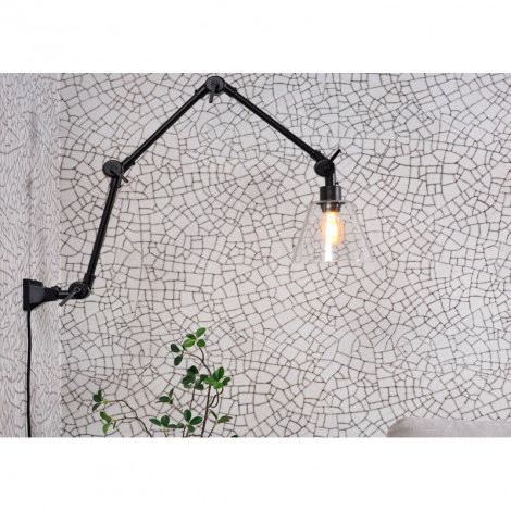 Grande applique murale orientable avec abat-jour en verre|Appliques murales|Lampe Avenue