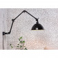 Applique murale émaillée noir avec bras orientable|Appliques murales|Lampe Avenue