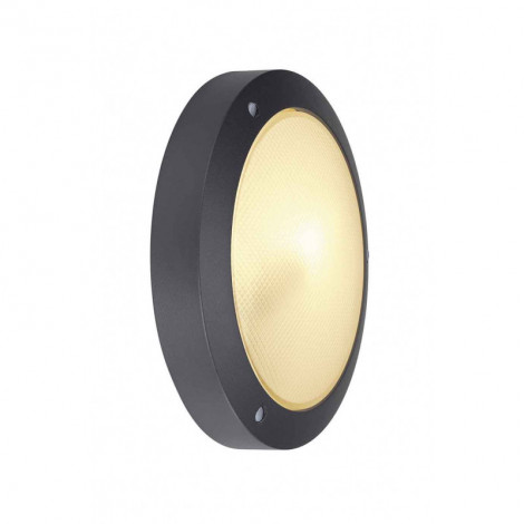 BULAN applique ronde anthracite E14 max 60W verre satiné|Appliques murales|Lampe Avenue