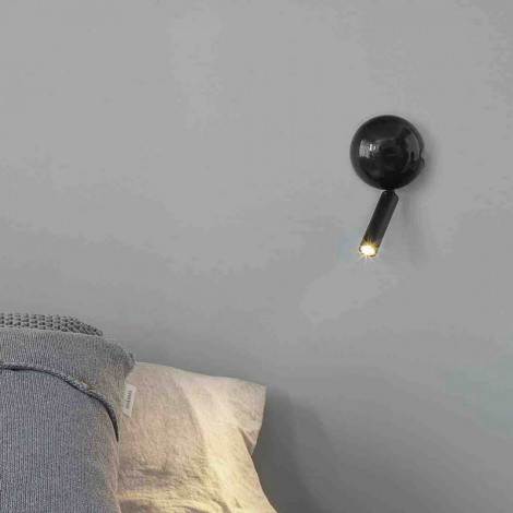 Applique chevet liseuse noire amusante|Appliques murales|Lampe Avenue