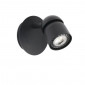 Lampe applique noire 1 spot|Appliques murales|Lampe Avenue
