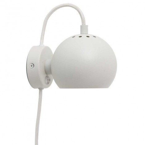 Applique boule blanc mat|Appliques murales|Lampe Avenue Applique boule blanc mat|Appliques murales|Lampe Avenue