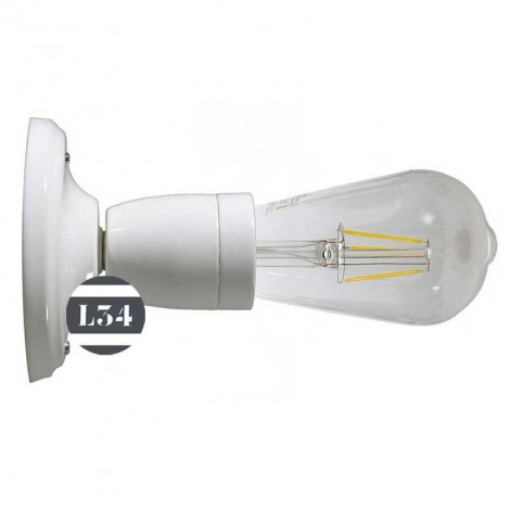 Applique ou plafonnier blanc en porcelaine|Appliques murales|Lampe Avenue