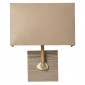Applique murale en bois vieilli et galet abat jour taupe|Appliques murales|Lampe Avenue