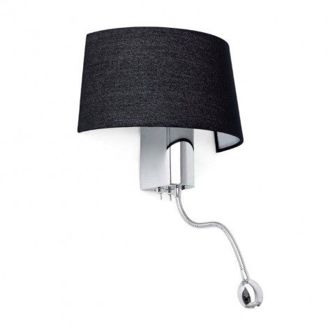 Applique murale liseuse LED et abat-jour noir|Appliques murales|Lampe Avenue Applique murale liseuse LED et abat-jour noir|Appliques murales|Lampe Avenue