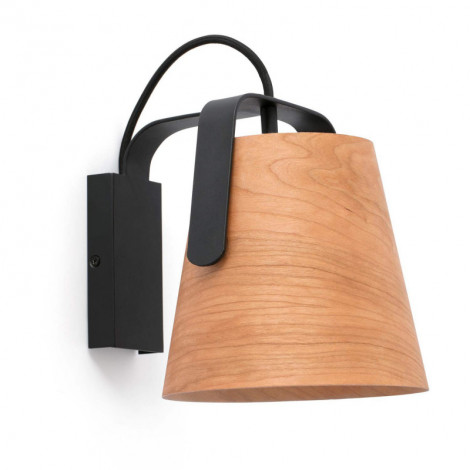 Applique chaleureuse noire et bois|Appliques murales|Lampe Avenue Applique chaleureuse noire et bois|Appliques murales|Lampe Avenue