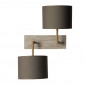 applique double abat-jour gris|Appliques murales|Lampe Avenue
