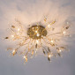Plafonnier cristal doré 85cm - Gutenstein|Plafonnier|Kosilum