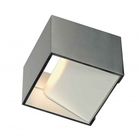 LOGS IN applique carrée alu brossé 5W LED 3000K|Appliques murales|Lampe Avenue