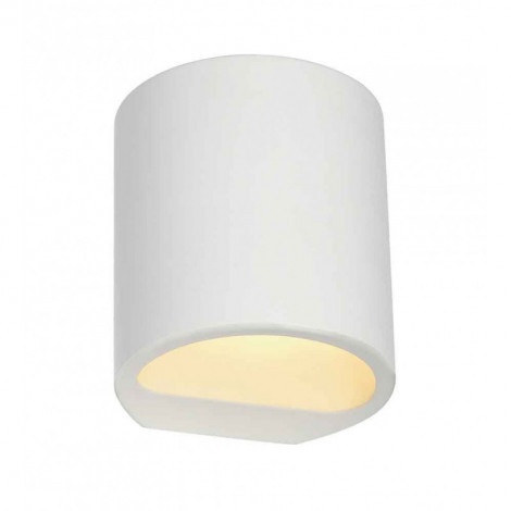 GL104 ROND PLASTRA applique plâtre blanc G9 max 42W|Appliques murales|Lampe Avenue