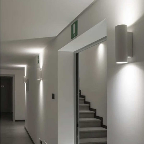 PLASTRA TUBE rond applique plâtre blanc GU10|Appliques murales|Lampe Avenue PLASTRA TUBE rond applique plâtre blanc GU10|Appliques murales|Lampe Avenue
