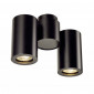 ENOLA_B SPOT 2 applique et plafonnier noir GU10 max 2x50W|Appliques murales|Lampe Avenue
