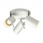 ASTO TUBE 3 ROND applique patère ronde blanc 3xGU10 max 75W|Appliques murales|Lampe Avenue