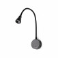 Liseuse chevet noire flexible silicone|Appliques murales|Lampe Avenue