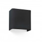 Applique coton carrée noire|Appliques murales|Lampe Avenue
