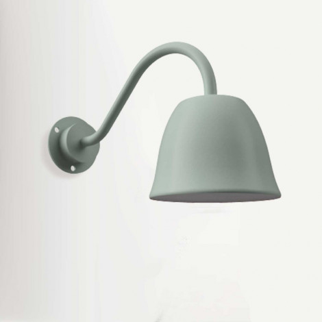 Applique murale col de cygne cloche vert eau - Made In France|Appliques murales|Lampe Avenue Applique murale col de cygne cloche vert eau - Made In France|Appliques murales|Lampe Avenue