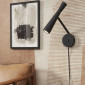 Applique murale noire contemporaine|Appliques murales|Lampe Avenue