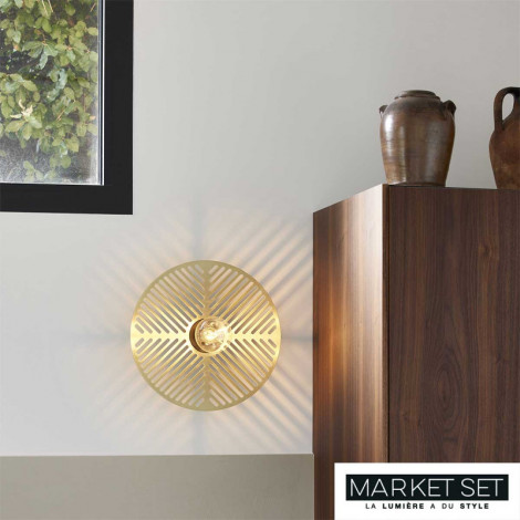 Applique en laiton dorée Waterlily|Appliques murales|Lampe Avenue