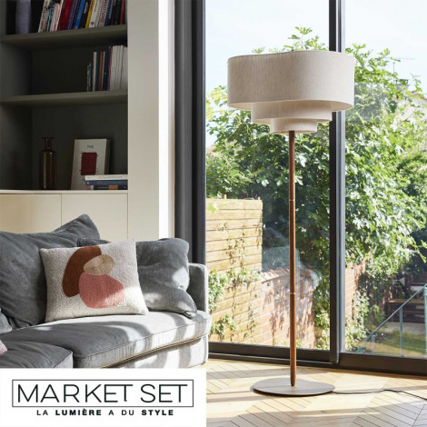 Lampadaire beige Pebble de Market Set|Lampadaire|Lampe Avenue