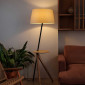 Lampadaire avec tablette bois Treewood|Lampadaire|Lampe Avenue