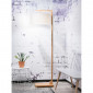 Lampadaire en bambou et abat-jour en lin clair|Lampadaire|Lampe Avenue