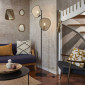 Lampadaire design en cannage et métal|Lampadaire|Lampe Avenue Lampadaire design en cannage et métal|Lampadaire|Lampe Avenue