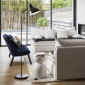 Lampadaire noir mat et abat-jour orientable|Lampadaire|Lampe Avenue
