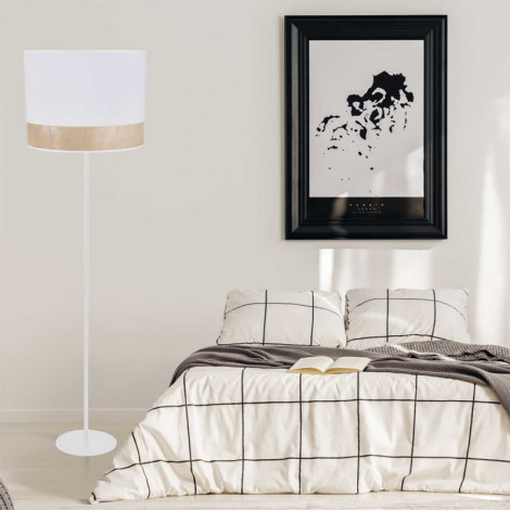 Lampadaire blanc avec abat-jour|Lampadaire|Lampe Avenue