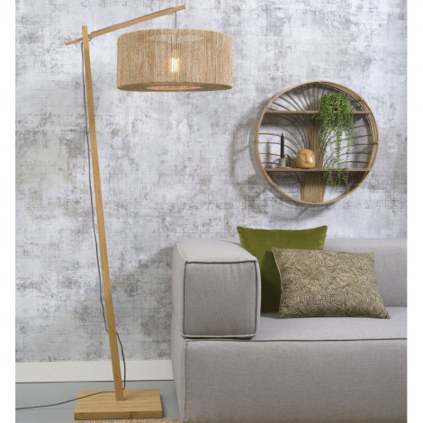 Lampadaire coudé en bois|Lampadaire|Lampe Avenue