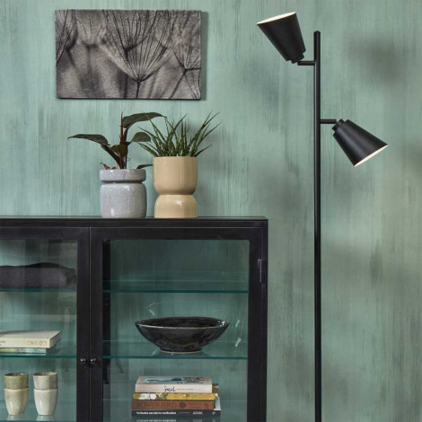 Lampadaire noir deux lumières|Lampadaire|Lampe Avenue