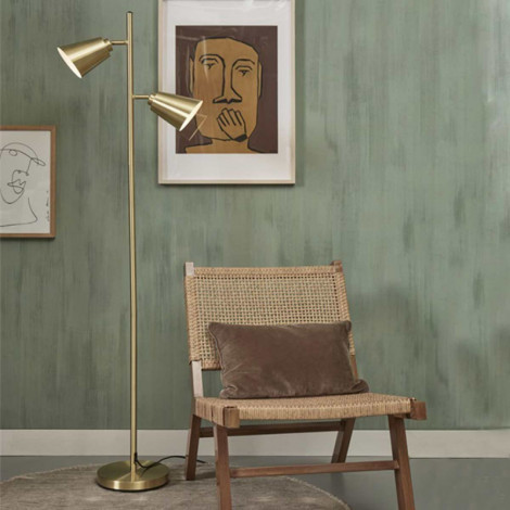 Lampadaire métal doré|Lampadaire|Lampe Avenue