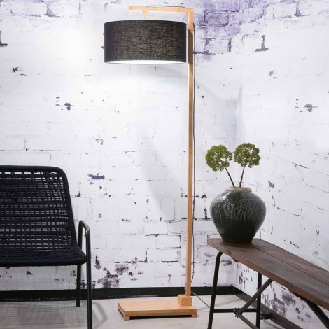 Lampadaire design en bambou et lin bio|Lampadaire|Lampe Avenue