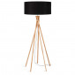 Luminaire trépied bambou abat-jour noir|Lampadaire|Lampe Avenue Luminaire trépied bambou abat-jour noir|Lampadaire|Lampe Avenue