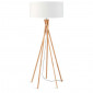 Lampadaire trépied bambou abat-jour blanc|Lampadaire|Lampe Avenue