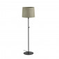 Lampadaire design noir avec un abat-jour plissé vert|Lampadaire|Lampe Avenue