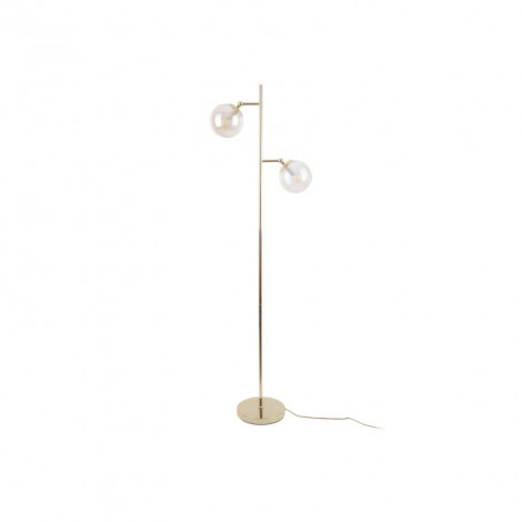 Lampadaire 2 globes en verre ambre Shimmer - H 152cm|Lampadaire|Lampe Avenue